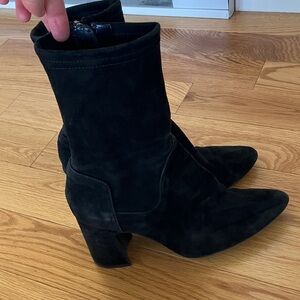 Aquatalia Black Suede Ankle Boots